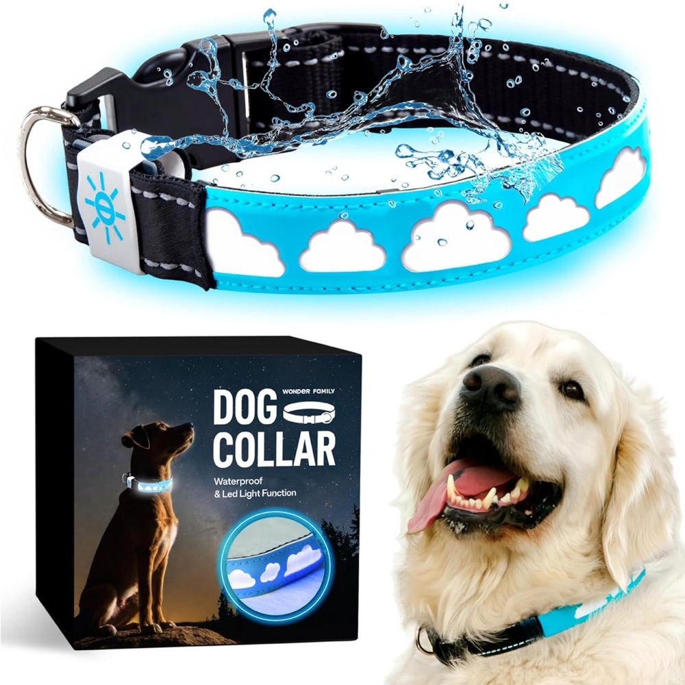 Air Tag Dog Collar with LED